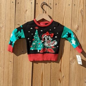 Disney Minnie Mouse Baby Christmas Sweater